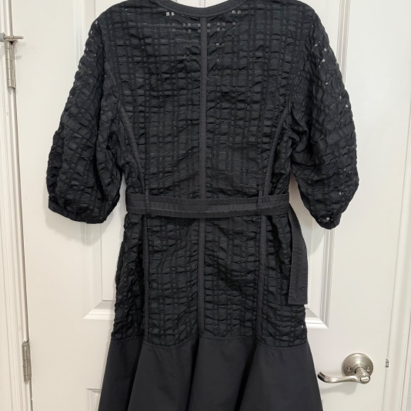 3.1 Philip Lim Taffeta Check Puff Sleeve Dress - Picture 4 of 4